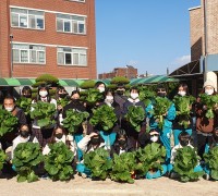 인천 관교여중, 텃밭사랑 도시농업반 제 4차 마을연계 기증 사업 성공 추진